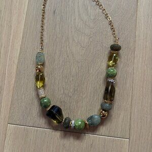 Hillberg & Berk Green Statment Necklace
